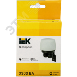 Фотореле ФР 604 максимальная нагрузка 3300ВА IP66 белый