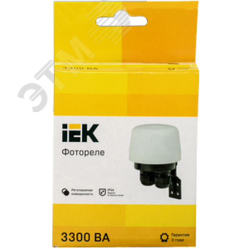 Фотореле ФР 604 максимальная нагрузка 3300ВА IP66 белый