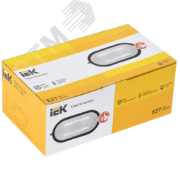 Светильник НПП1201 белый/овал 100 Вт IP54