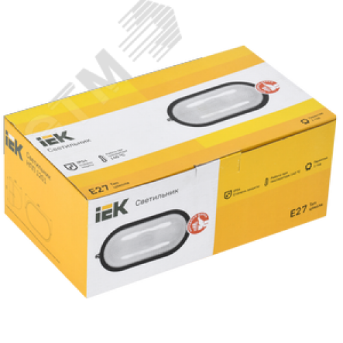 Светильник НПП1201 белый/овал 100 Вт IP54