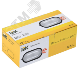 Светильник НПП1401 белый/овал 60 Вт IP54