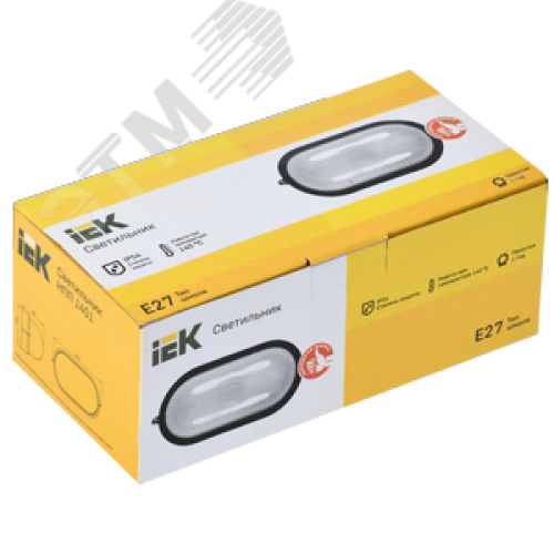 Светильник НПП1401 белый/овал 60 Вт IP54