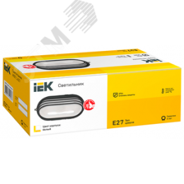 Светильник НПП1407 белый/овал ресничка 60 Вт IP54