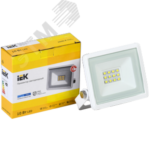 Прожектор светодиодный СДО 06-10 IP65 6500K белый IEK