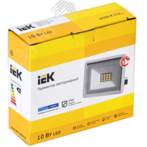 Прожектор светодиодный СДО 06-10 IP65 6500K белый IEK
