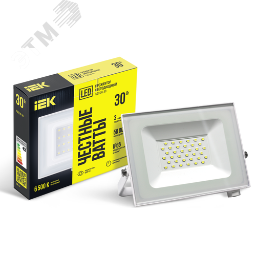 Прожектор светодиодный СДО 06-30 IP65 6500K белый