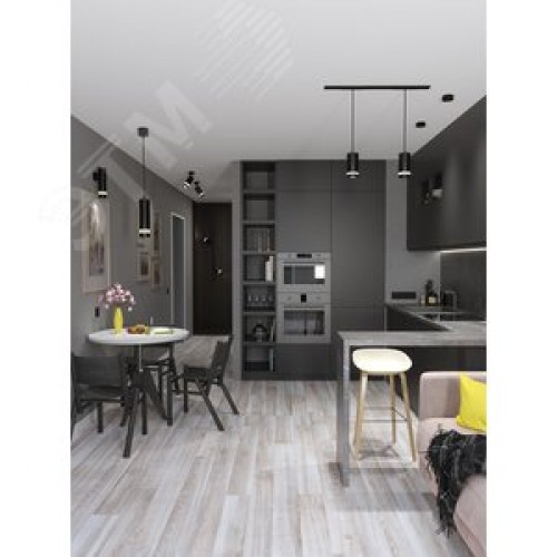 Светильник 4032 накладной потолочный под лампу GX53 черный