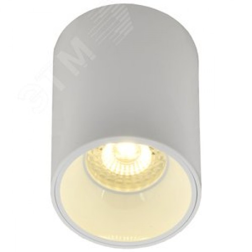 Светильник декоративный 4111 накладной потолочный под лампу GU10 белый пластик