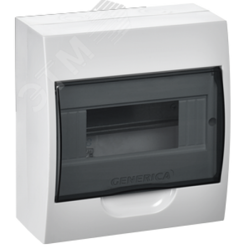 Бокс ЩРН-П-8 модулей навесн. пластик IP41 GENERICA