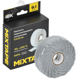 MIXTAPE PRO Изолента самослипающаяся силиконовая резиновая 0,5х25мм 9,1м 70 IEK