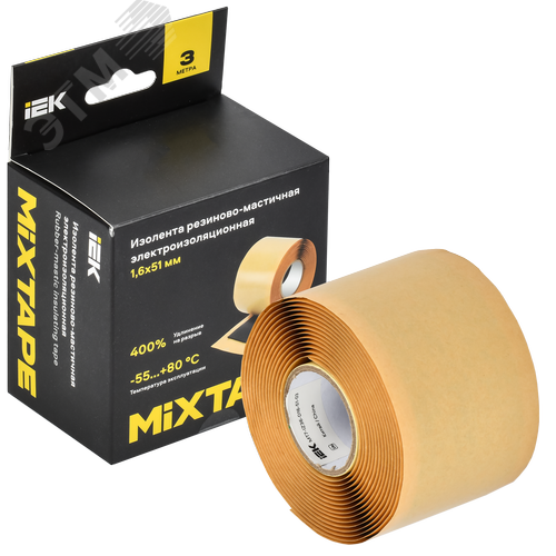 MIXTAPE PRO Изолента резиново-мастичная электроизоляционная 1,6х51мм 3м 2228 IEK