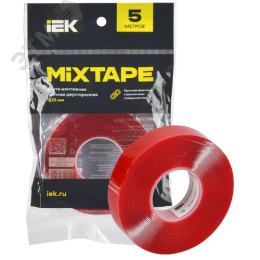 MIXTAPE PRO Лента монтажная прочная двусторонняя 1х20мм 5м IEK