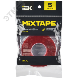 MIXTAPE PRO Лента монтажная прочная двусторонняя 1х20мм 5м IEK