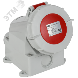 Розетка стационарная ССИ-1152 16А-6ч 380В 3P+PE+N IP67 IEK