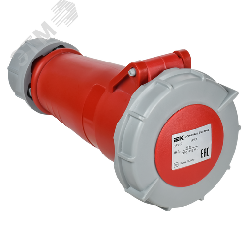 Розетка переносная ССИ-2142 16А 6ч 380В 3P+PE IP67 IEK