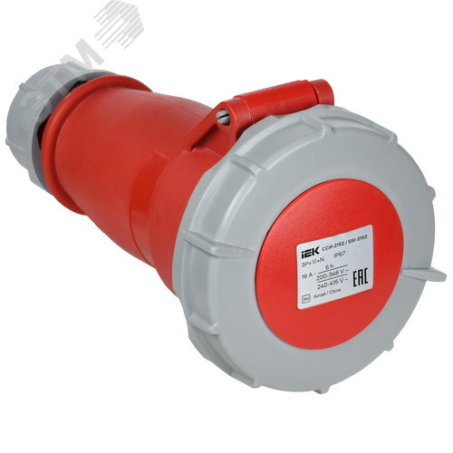 Розетка переносная ССИ-2152 16А-6ч 380В 3P+PE+N IP67 IEK