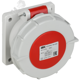 Розетка встраиваемая прямаяССИ-6152 16А-6ч 380В 3P+PE+N IP67 IEK