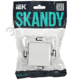 SKANDY Заглушка с суппортом SK-C01W арктический белый IEK