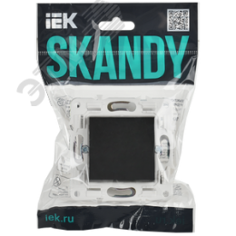 SKANDY Заглушка с суппортом SK-C01Bl черный IEK