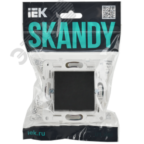 SKANDY Заглушка с суппортом SK-C01Bl черный IEK