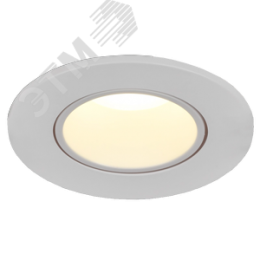 Светильник 4104 встраиваемый декоративный под лампу MR16 круг пластиковый белый