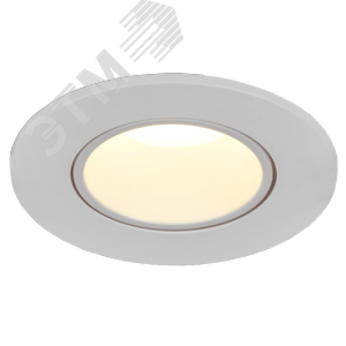 Светильник 4104 встраиваемый декоративный под лампу MR16 круг пластиковый белый