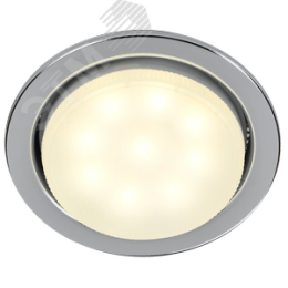 Светильник 4114 встраиваемый декоративный под лампу GX53 хром матовый