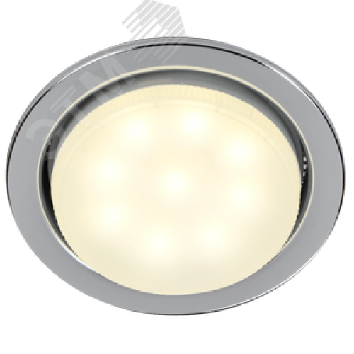 Светильник 4114 встраиваемый декоративный под лампу GX53 хром матовый