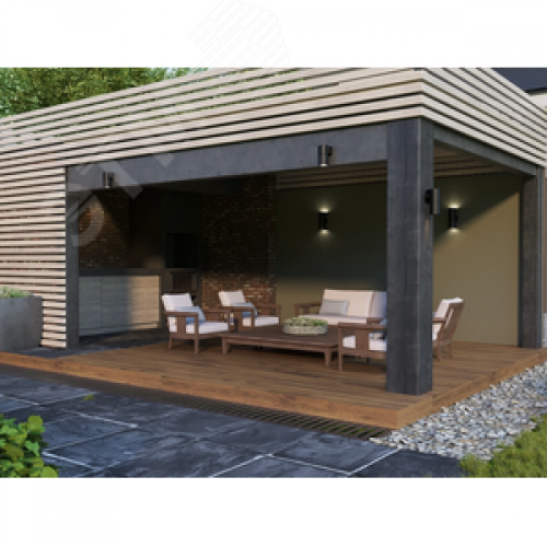 Светильник уличный декоративный для наружного освещения 5107 настенный под лампу GU10 IP65 серый