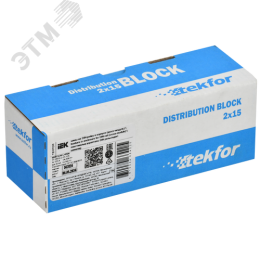 TEKFOR Шины на DIN-рейку (кросс-модуль) ШНК 2х15 L+PEN IEK