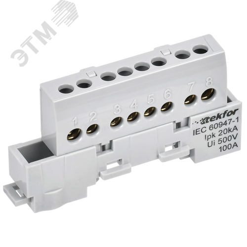 TEKFOR Шина L фаза изолированная на универсальном держателе 6х9-8-Ср IEK