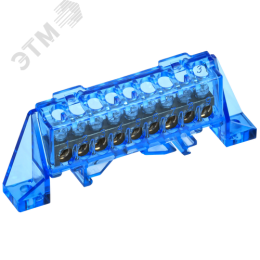TEKFOR Шина N ноль в комбинированном DIN-изоляторе Стойка 6х9-9-С IEK