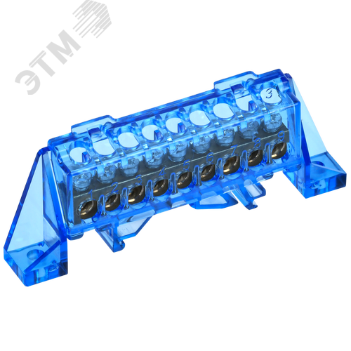 TEKFOR Шина N ноль в комбинированном DIN-изоляторе Стойка 6х9-9-С IEK
