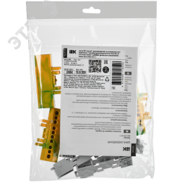 TEKFOR Шина PE земля изолированная на универсальном держателе 6х9-10-ЖЗ IEK