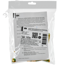 TEKFOR Шина PE земля в комбинированном DIN-изоляторе Стойка 6х9-11-ЖЗ IEK