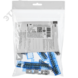 TEKFOR Шина N ноль изолированная на универсальном держателе 6х9-12-С IEK