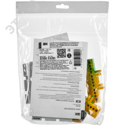 TEKFOR Шина PE земля изолированная на универсальном держателе 6х9-12-ЖЗ IEK