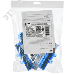 TEKFOR Шина N ноль изолированная на универсальном держателе 6х9-14-С IEK