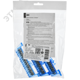 TEKFOR Шина N ноль в комбинированном DIN-изоляторе Стойка 6х9-15-С IEK