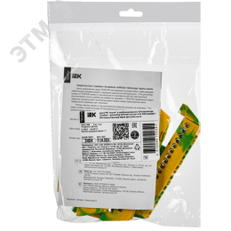 TEKFOR Шина PE земля в комбинированном DIN-изоляторе Стойка 6х9-17-ЖЗ IEK