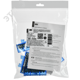 TEKFOR Шина N ноль изолированная на универсальном держателе 8х12-8-С IEK