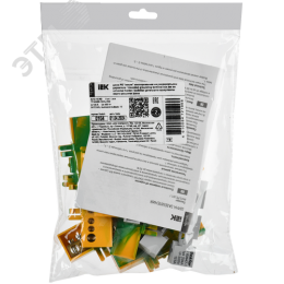 TEKFOR Шина PE земля изолированная на универсальном держателе 8х12-10-ЖЗ IEK