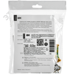 TEKFOR Шина PE земля неизолированная на универсальном держателе 8х12-12-Ж IEK