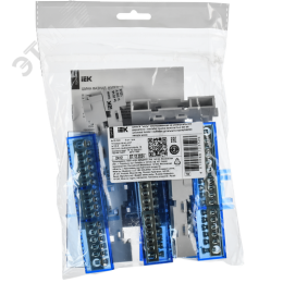 TEKFOR Шина N ноль изолированная на универсальном держателе 8х12-16-С IEK