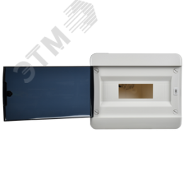 Корпус пластиковый навесной на 12 модулей ЩРН-П-12 IP41 TEKFOR черная прозрачная дверь