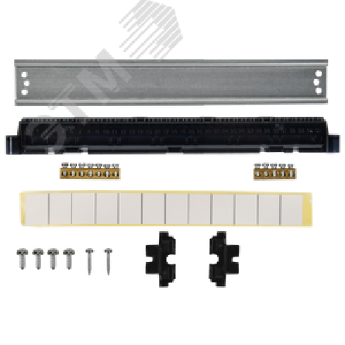 Корпус пластиковый навесной на 12 модулей ЩРН-П-12 IP41 TEKFOR черная прозрачная дверь