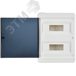 Корпус пластиковый навесной на 24 модуля ЩРН-П-24 IP41 TEKFOR черная прозрачная дверь