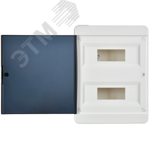 Корпус пластиковый навесной на 24 модуля ЩРН-П-24 IP41 TEKFOR черная прозрачная дверь