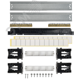 Корпус пластиковый навесной на 24 модуля ЩРН-П-24 IP41 TEKFOR черная прозрачная дверь