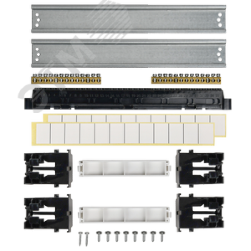 Корпус пластиковый навесной на 24 модуля ЩРН-П-24 IP41 TEKFOR черная прозрачная дверь
